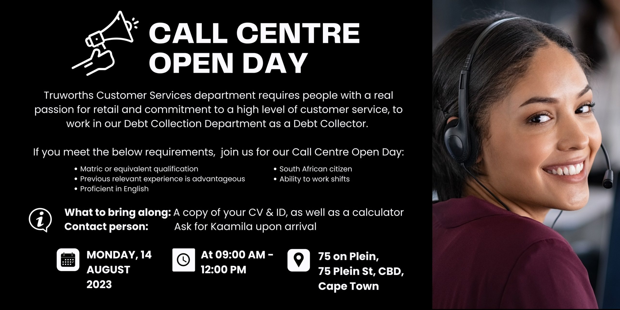 Join Truworths Call Centre Open Day