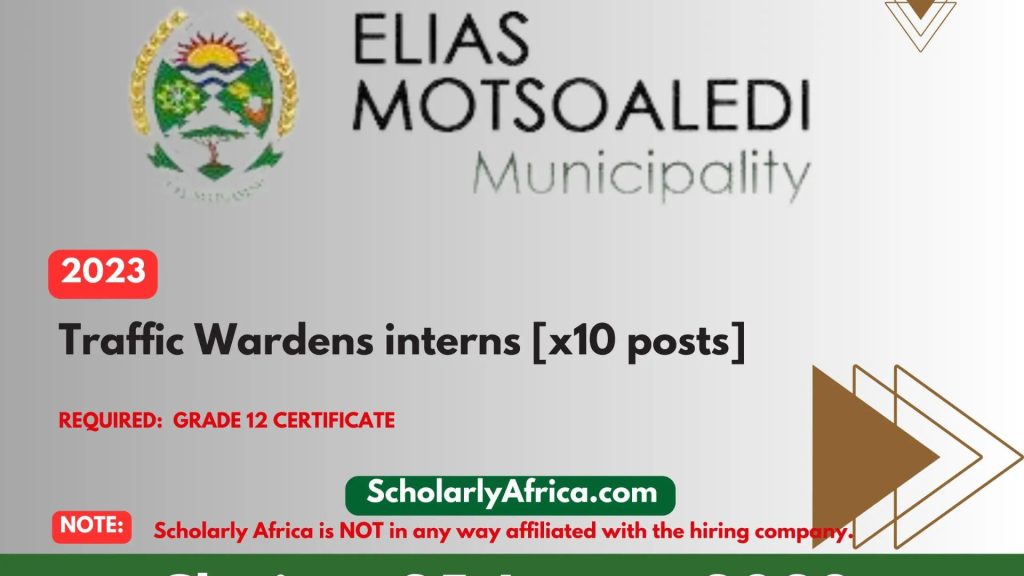 Traffic Warden internships x10 posts - Gov.Chat.ZA