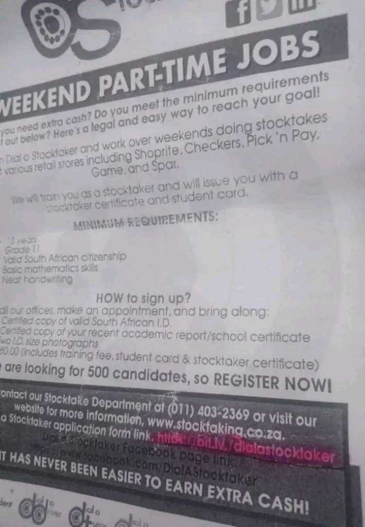 Parttime Jobs For School Leavers And Students Youth Learnerships