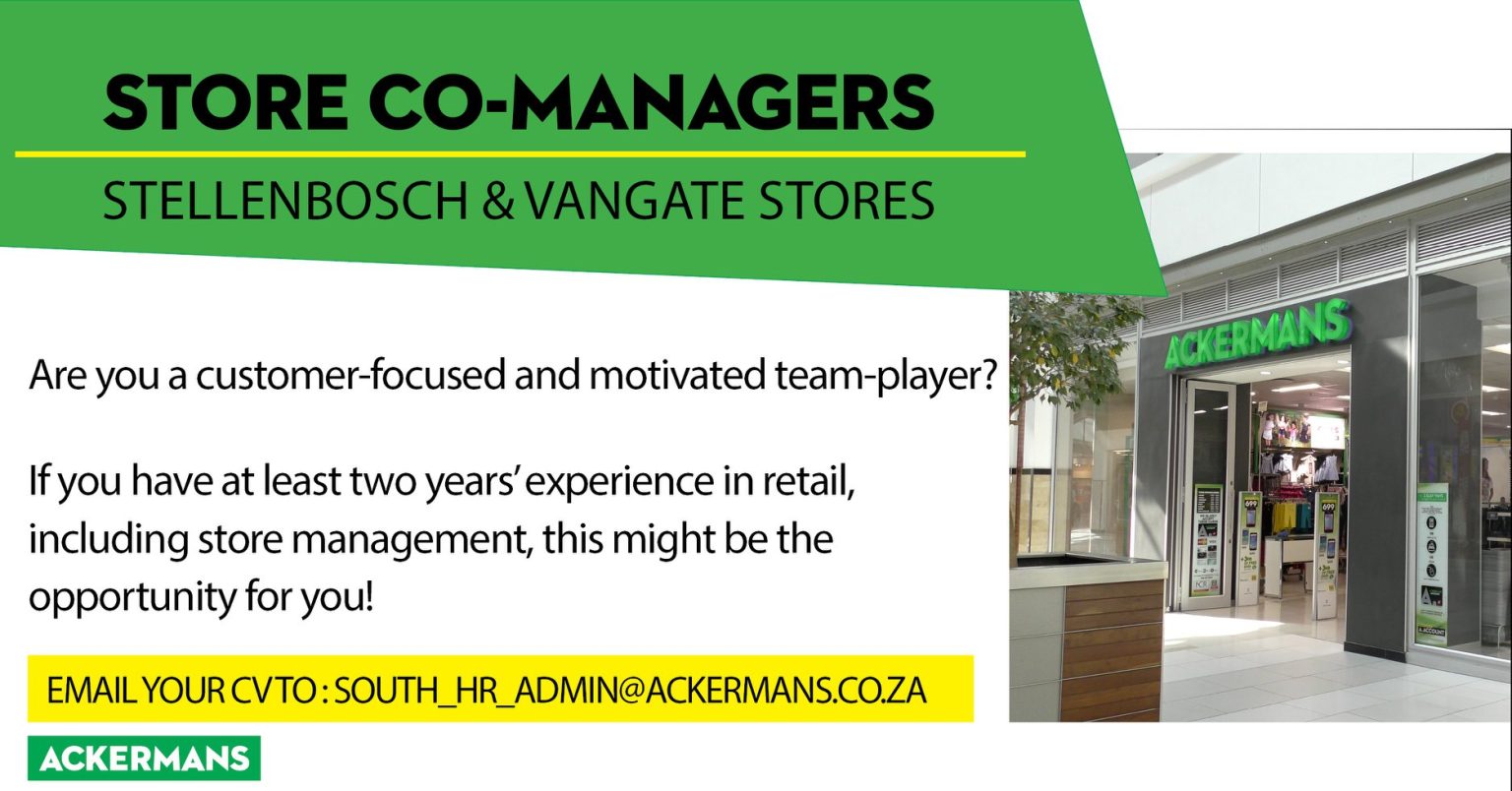 How To Apply For Jobs At Ackerman’s Stores Apply for new Jobs Apply