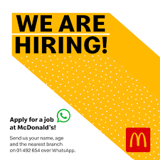 Apply For Jobs At McDonald’s - We are Hiring