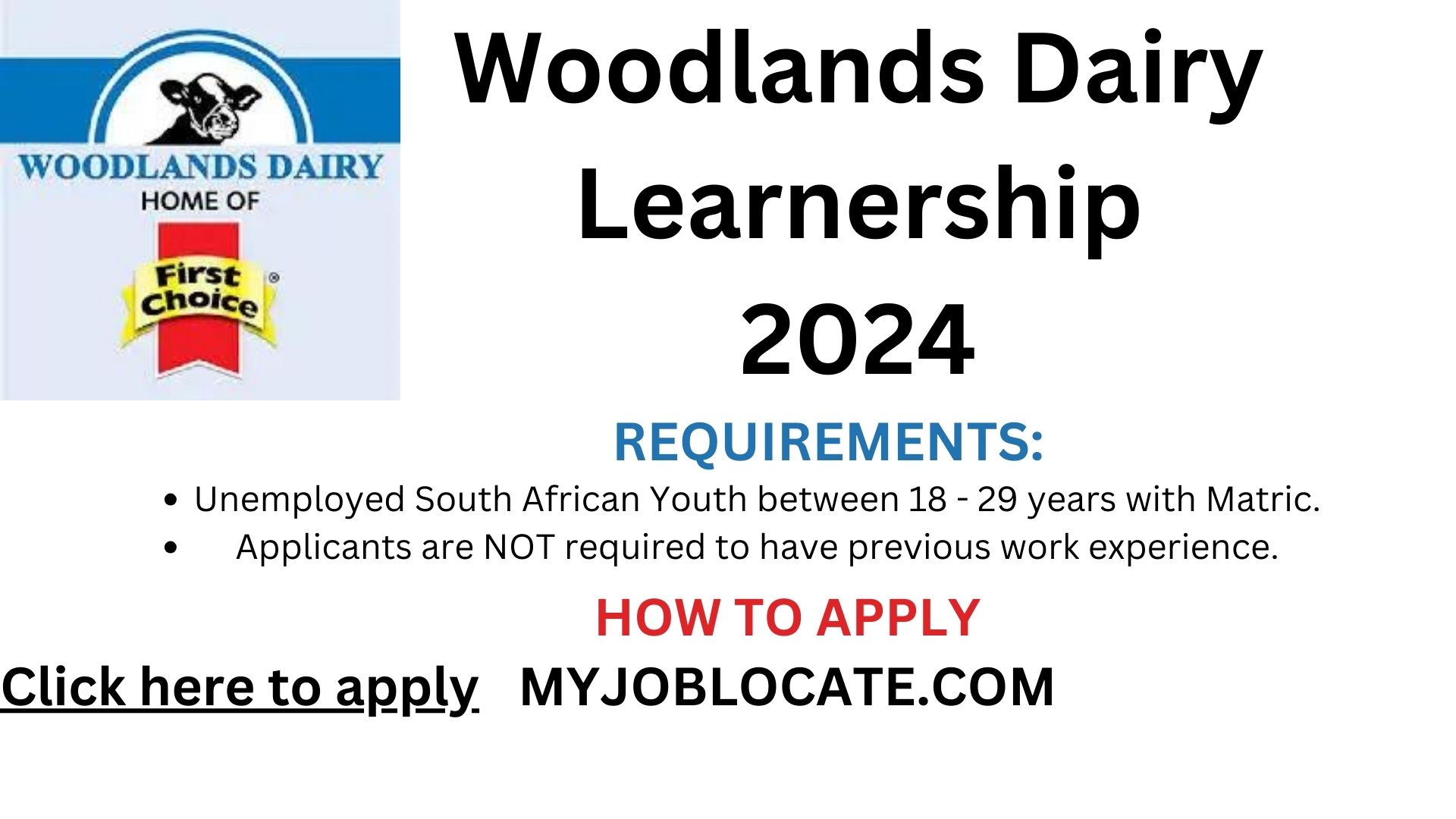 Woodlands Dairy Learnership 2024