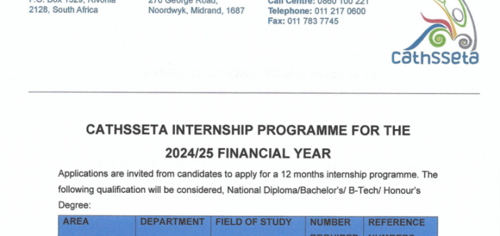 Hospitality Youth Development Internship Programme Stipend R5600