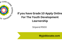 Learnership For Grade 10 Unemployed Youth
