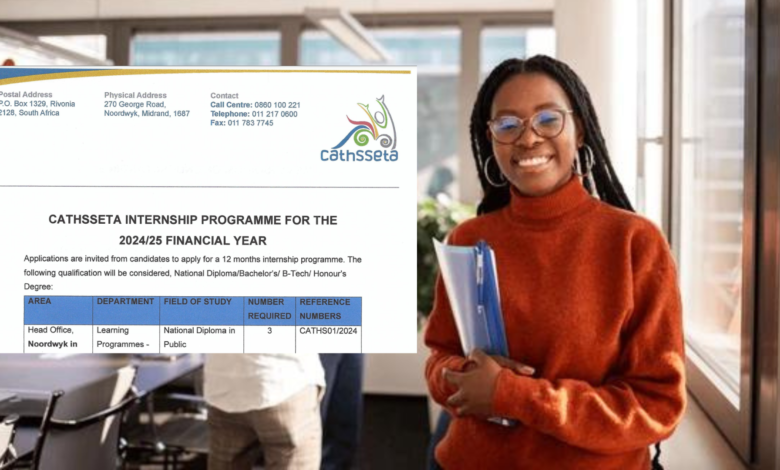 Internship posts at CATHSSETA