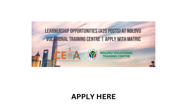 POSTS: LEARNERSHIP OPPORTUNITIES X20