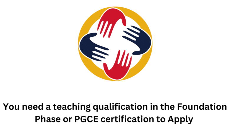 You need a teaching qualification in the Foundation Phase or PGCE certification to Apply