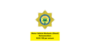  Motor Vehicle Mechanic (Petrol & Diesel) – South African Police Service (SAPS)