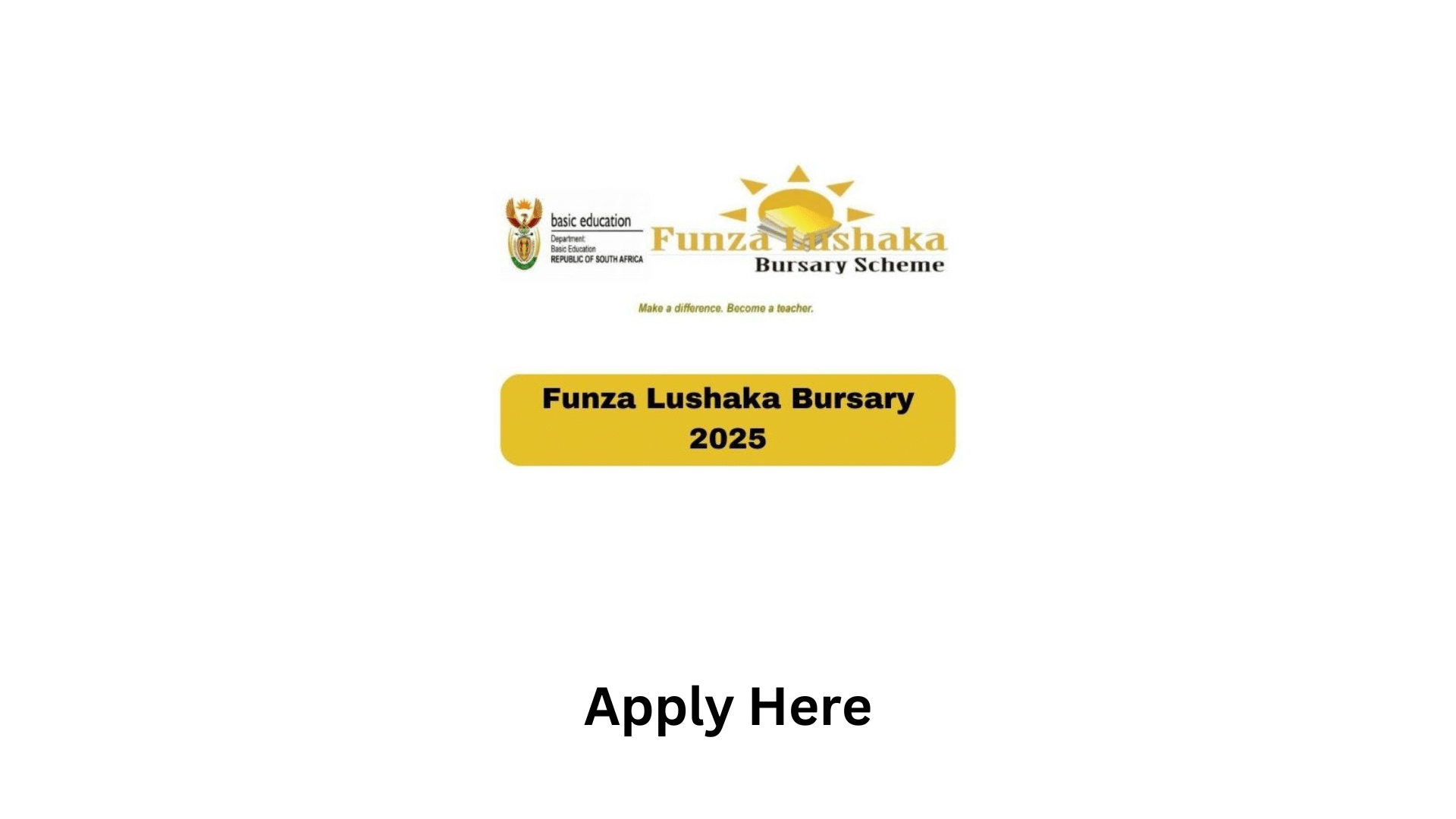 The Department of Education Free Teaching Bursary 2025 (Funza Lushaka)