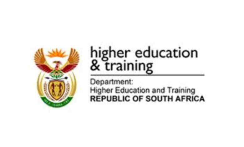 DEPARTMENT OF HIGHER EDUCATION AND TRAINING LEARNERSHIPS/INTERNSHIPS