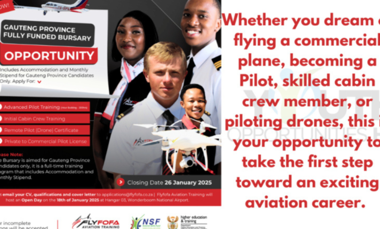 FlyFofa Aviation Learnership/Bursary Programme