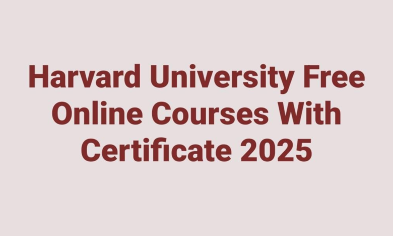 Harvard University just released free online courses.