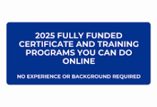 Funded Certificate and Training Programs You Can Do Online – No Experience