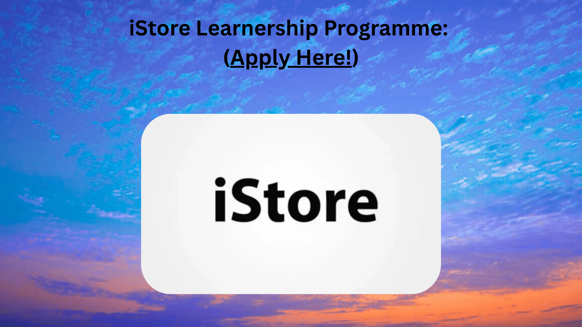 iStore Learnership Programme