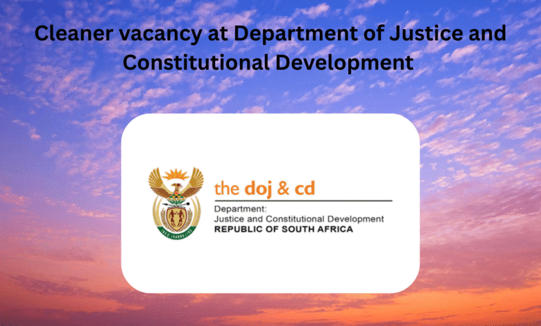 Cleaner vacancy