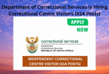 Department of Correctional Services is Hiring Correctional Centre Visitors (X14 Posts)