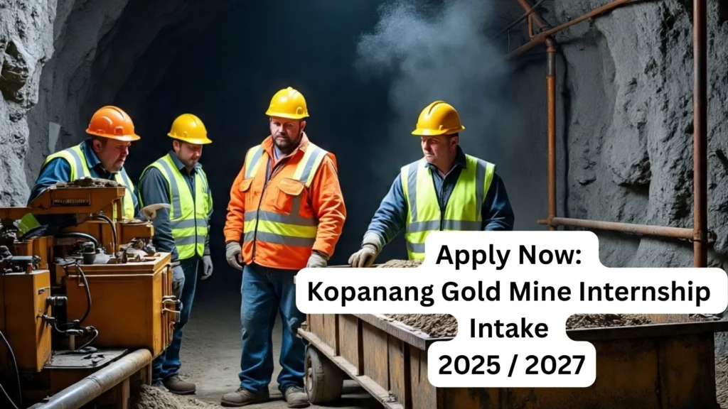 Apply Now: Kopanang Gold Mine Internship Intake 2025 / 2027