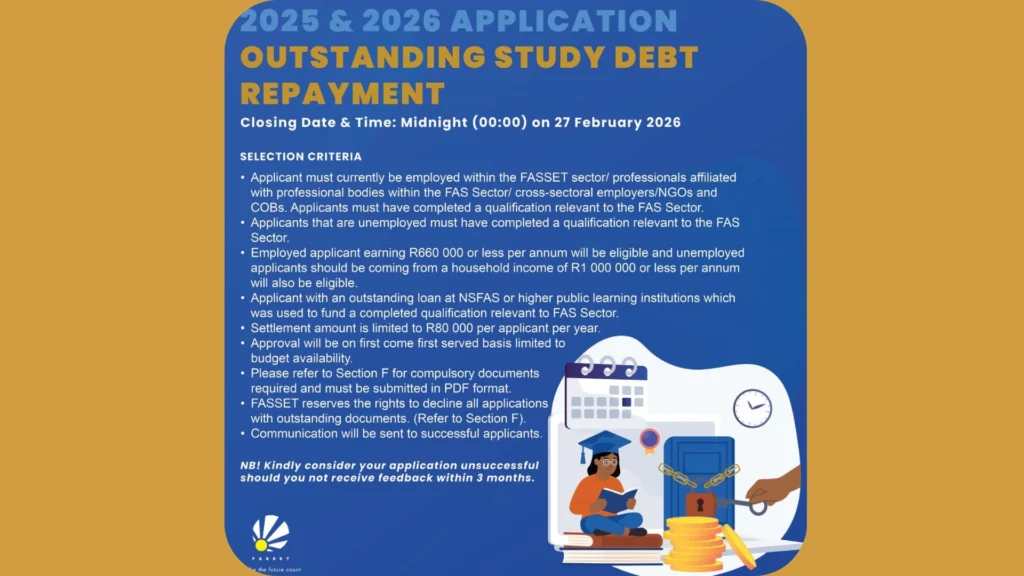 FASSET Bursary 2025-2026 Application