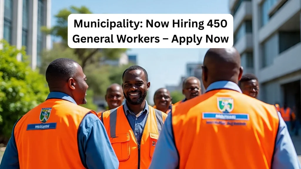 Municipality: Now Hiring 450 General Workers – Apply Now