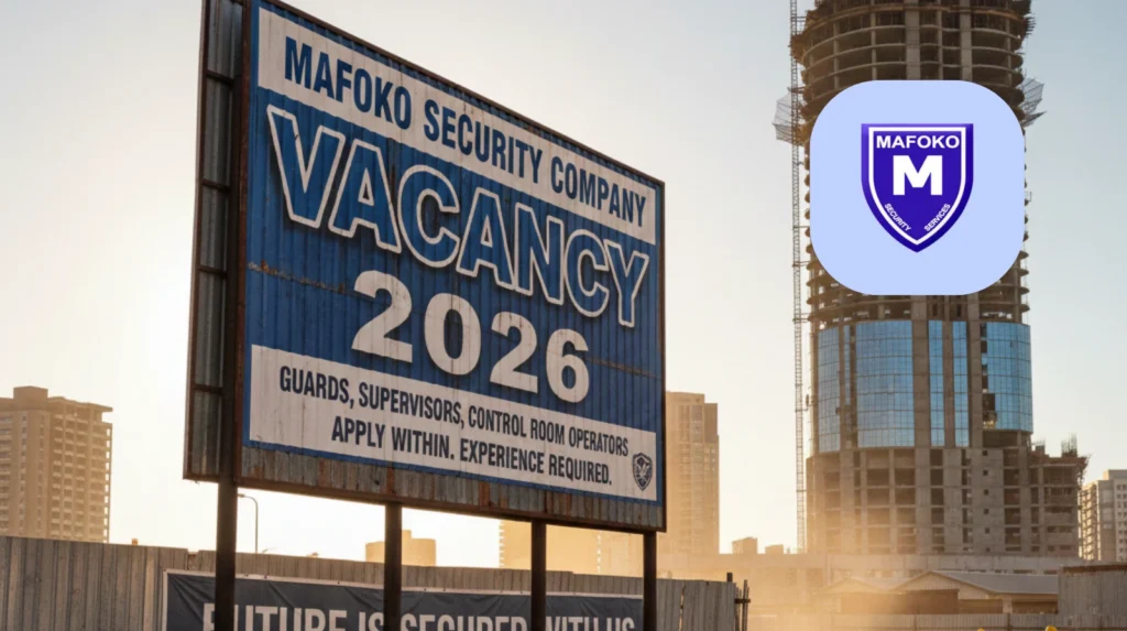 Mafoko Security Company Vacancy 2026