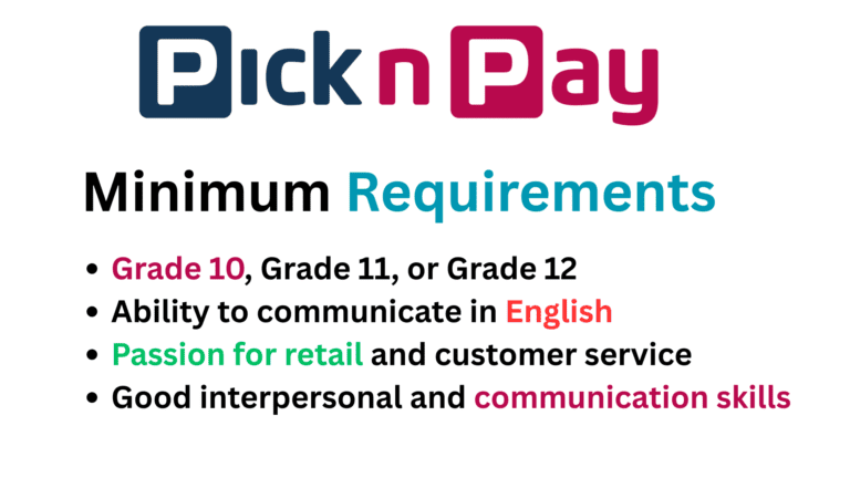 To qualify for these retail jobs, candidates should meet the following requirements: Grade 10, Grade 11, or Grade 12 Ability to communicate in English