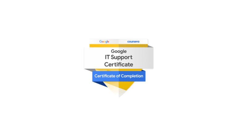 Coursera Google Free IT Support Professional Certificate