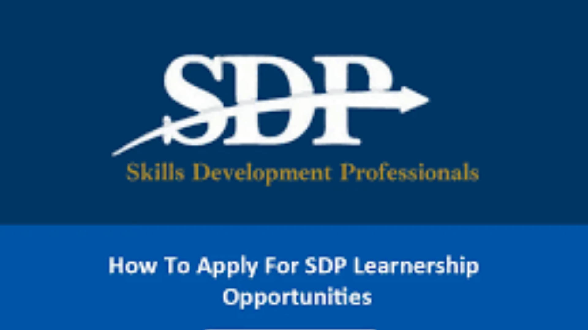 SDP LEARNERSHIPS 2027