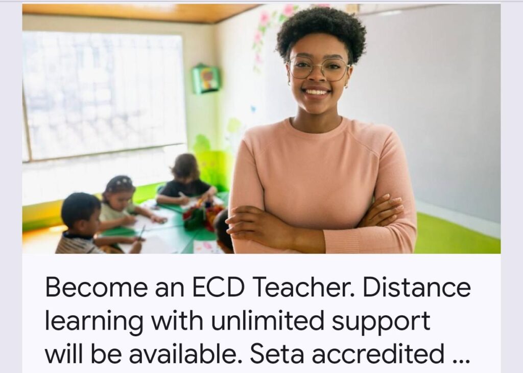 Become an ECD Teacher Learn From Home